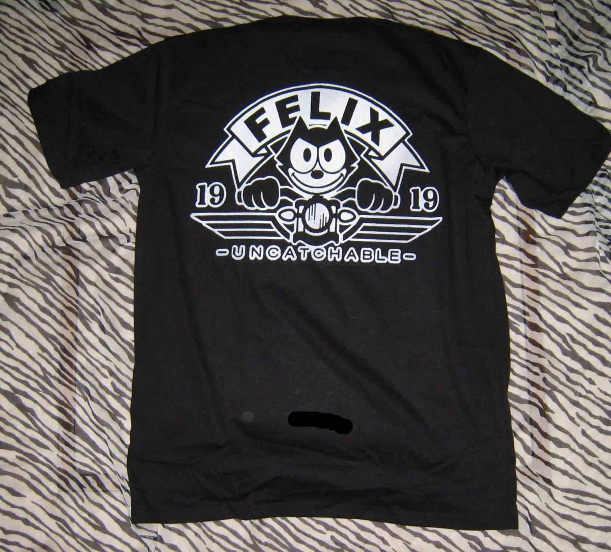 FELIX THE CAT フィリックス バイカー 【バックペイントTシャツ】黒 M.L.2L.3Lの4サイズあります。