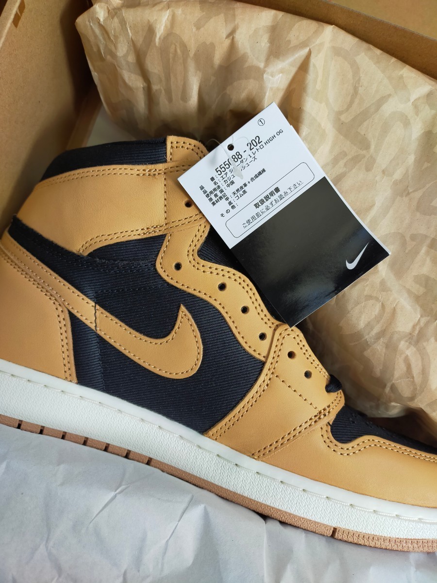 新品正規品　Nike Air Jordan 1 Retro High OG Vachetta Tan 27.5cm 555088-202 ナイキ　エア　ジョーダン　1 ヴァチェッタ　タン_画像2