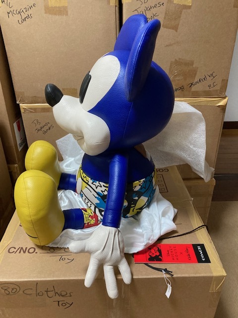 COACH x MICKEY MOUSE × Keith Haring 革製ぬいぐるみ 限定 ミッキー