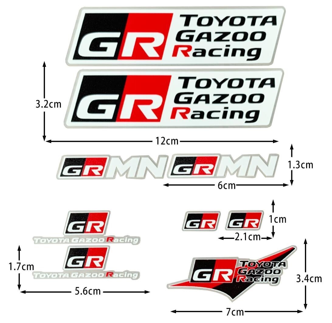 015* новый товар * Toyota GR SPORT (GR спорт )GR Gazoo Racing стикер * крыло значок наклейка оборудование орнамент * универсальный стикер *