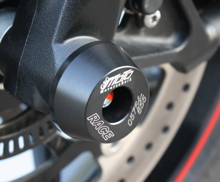 TRIUMPH Speed Triple 1050 05y'-10y' / Tiger 1050 / Tiger Sports 1050 2013y'用 フロント アクスルスライダー (品番 37-37-300 ) _画像2