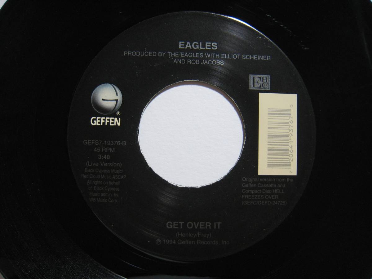 【7”】 EAGLES / GET OVER IT US盤 イーグルス ゲット・オーヴァー・イット_画像3