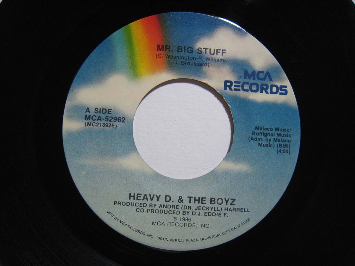 【7”】 HEAVY D. & THE BOYZ / MR. BIG STUFF US盤 ヘヴィ・Ｄ.＆ザ・ボーイズ ミスター・ビッグ・スタッフ_画像1