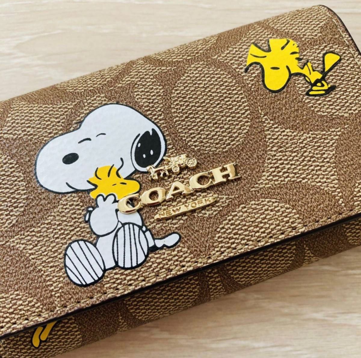 COACH xピーナッツ限定コラボ 5連キーケース スヌーピー