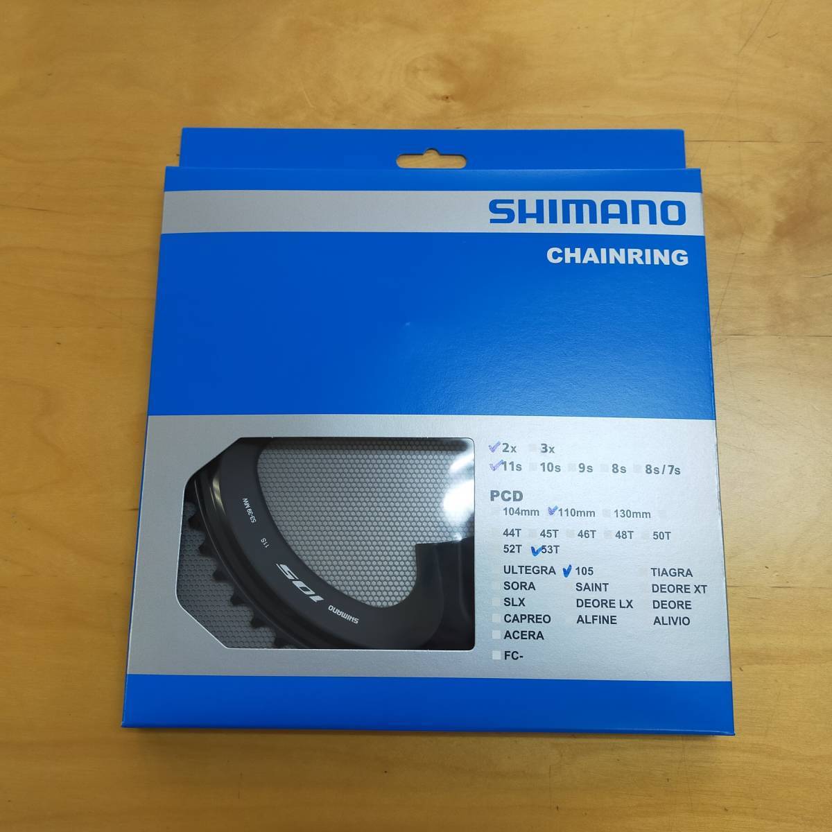 注目の 53T FC-R7000 105 シマノ SHIMANO BK チェーンリング - afc