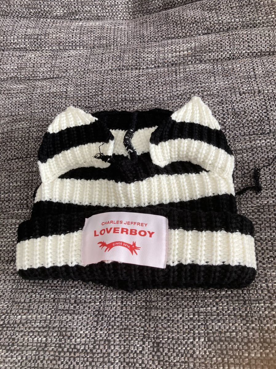 ネコ耳 猫耳 キツネ耳 ニットキャップ LOVERBOY Dimou しましま ネコ耳 猫耳 キツネ耳 ニットキャップ LOVERBOY Dimou しましま