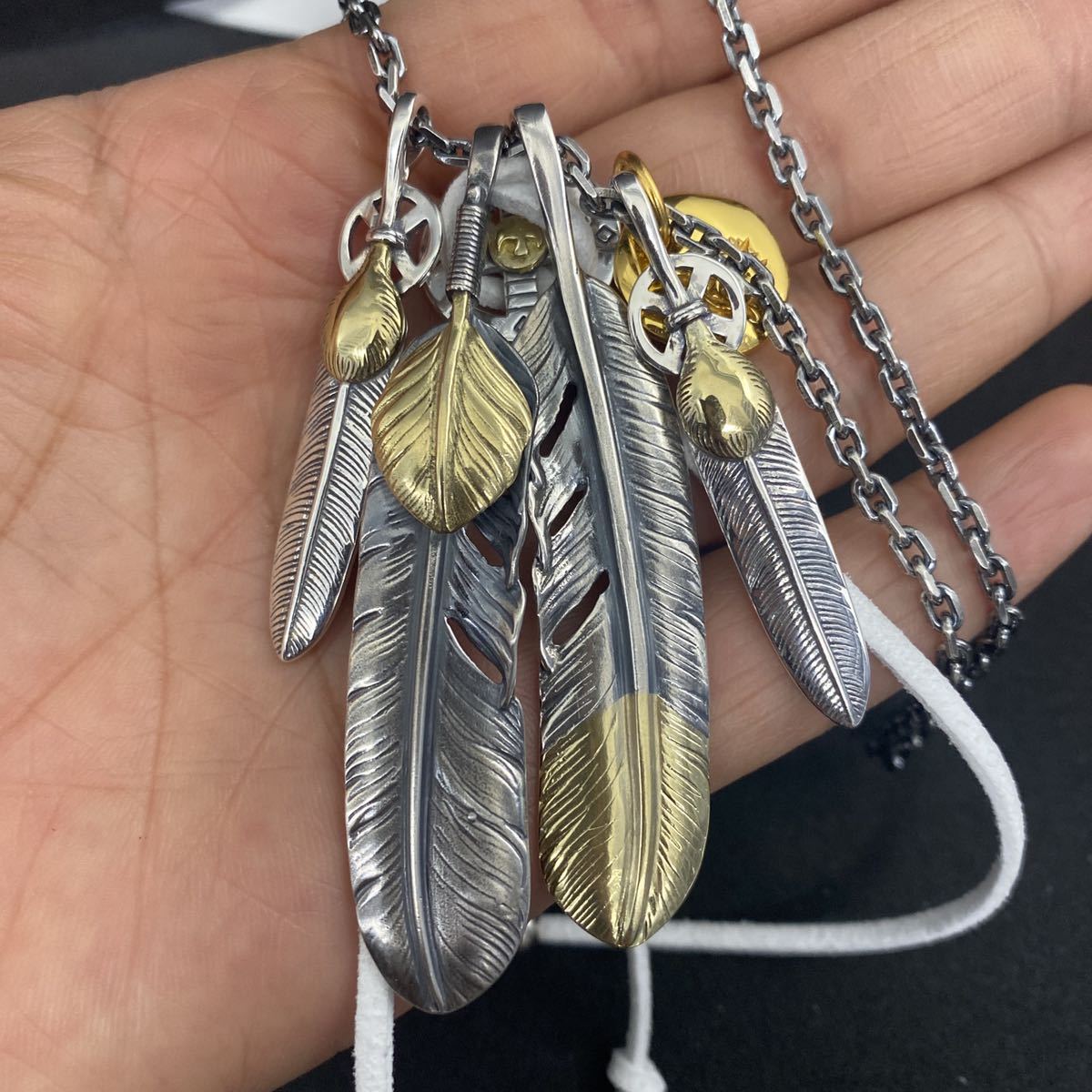 ☆大人気商品☆ silver925 上金ハートフェザー 先金フェザー