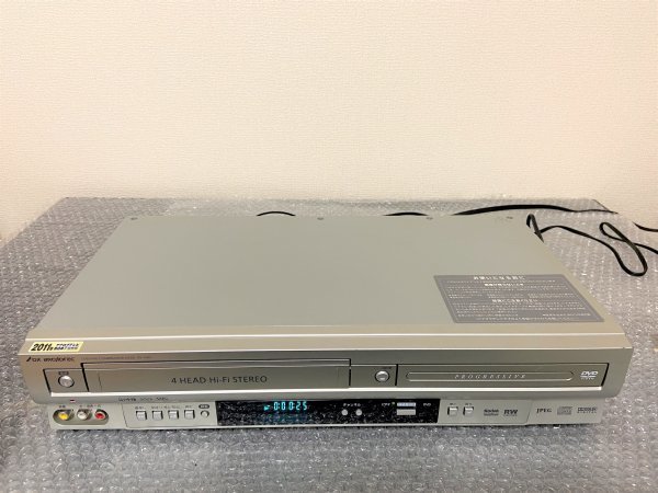 【メーカー純正リモコン付き】DXアンテナ DV-140V VHS/DVDプレーヤー 一体型アナログデッキ 管理番号：YO61
