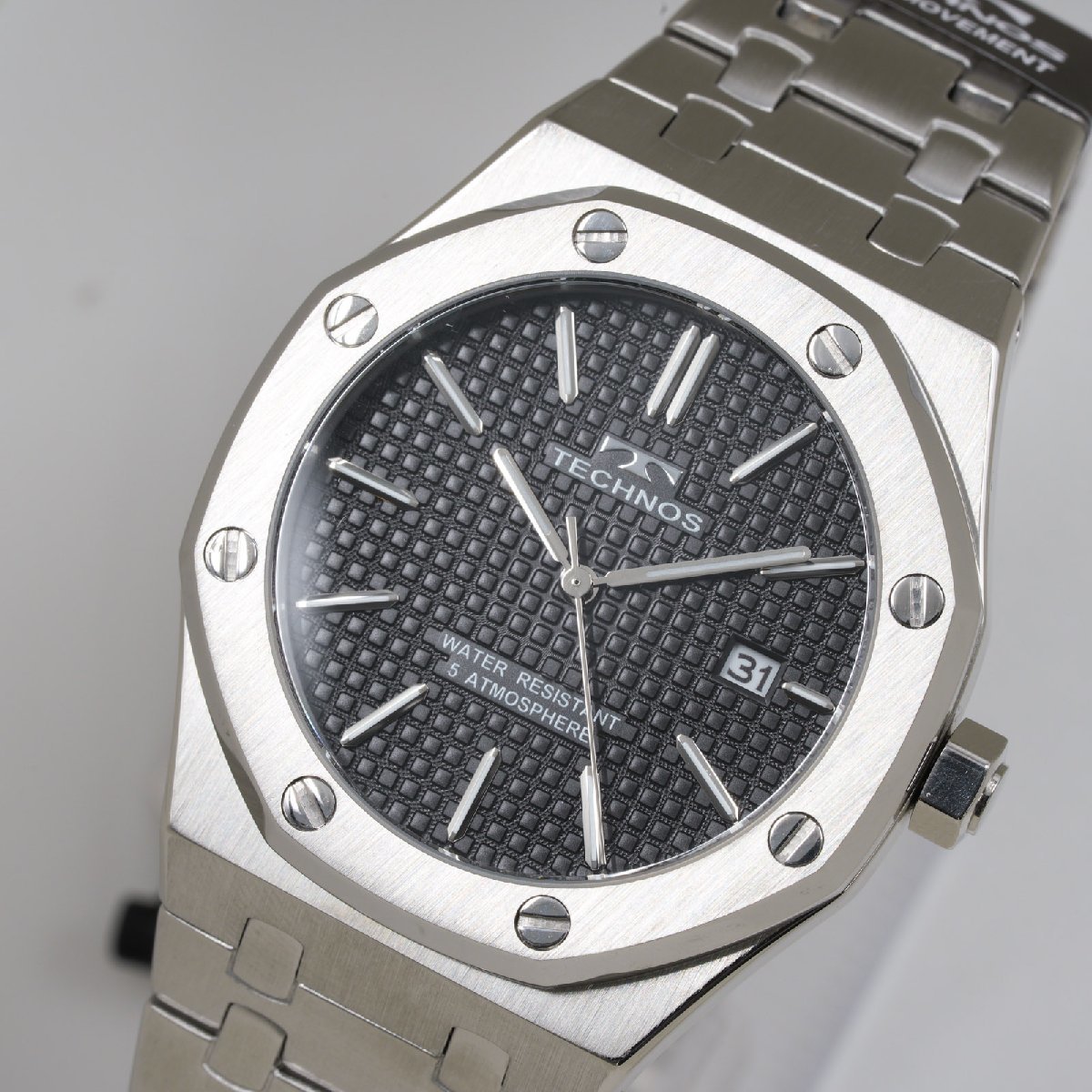 テクノス TECHNOS 腕時計 T9B74SB ロイヤルオークタイプ メンズ クオーツ 未使用品 [質イコー]