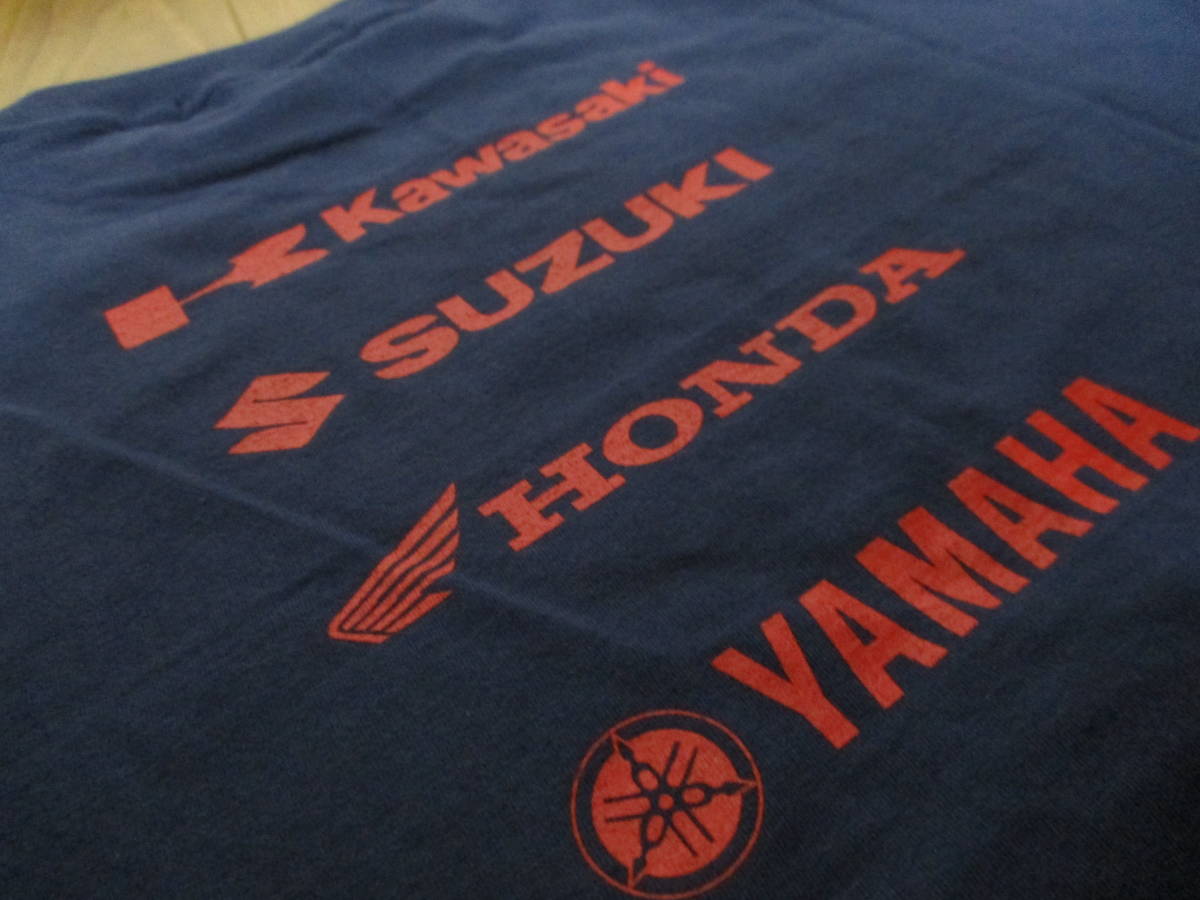 未使用 nmca 日本二輪車協会 motoSAPIENS モトサピエンス Tシャツ Lサイズ カワサキ スズキ ホンダ ヤマハ_画像8