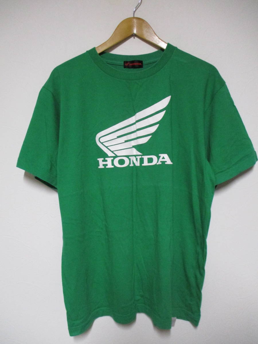HONDA ホンダ ウイングロゴ Tシャツ 緑_画像1