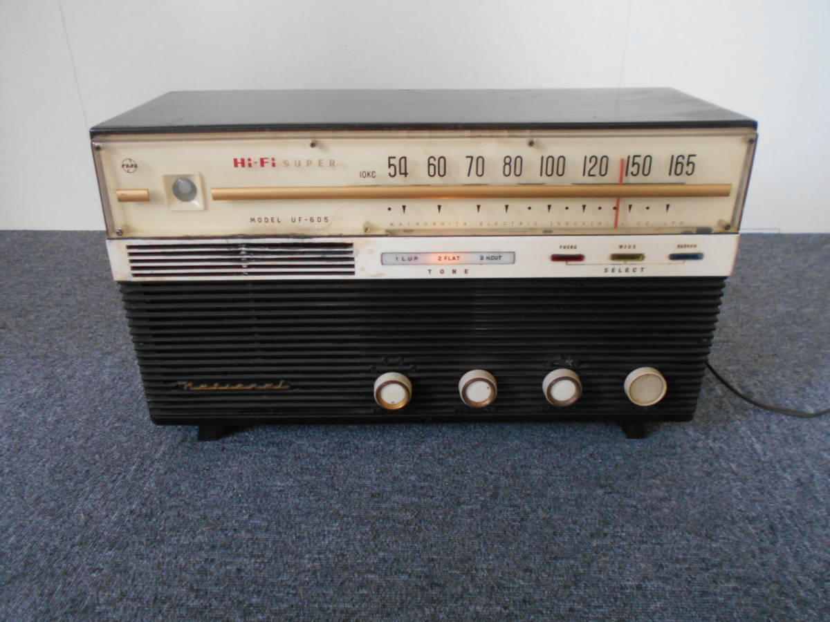 A / National National vacuum tube radio Hi-Fi SUPER UF-605 secondhand goods 