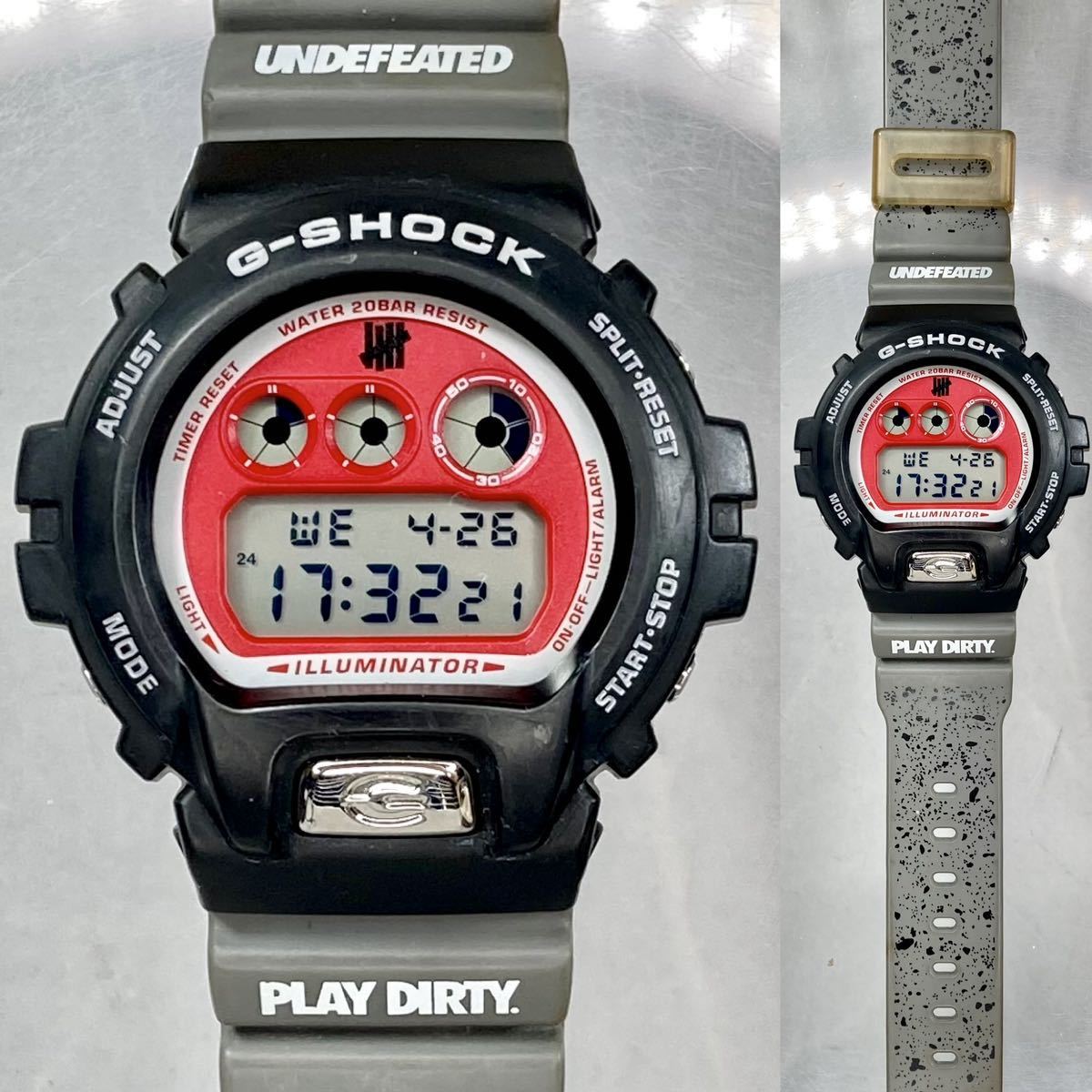 良品 CASIO G-SHOCK DW-6900UD-1JF undefeated アンディフィーテッド