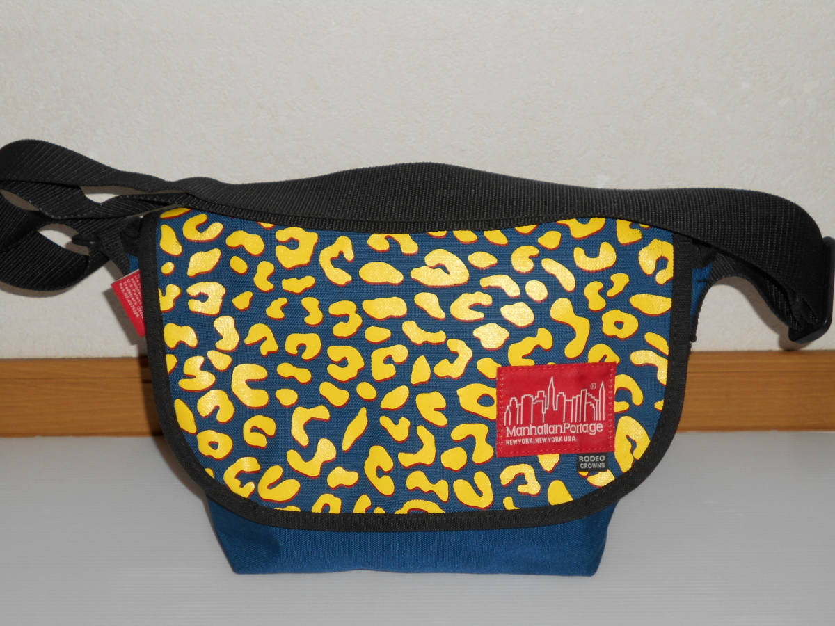 ManhattanPortage Manhattan Poe te-ji× Rodeo Crowns collaboration shoulder bag leopard print (3Eta is 1