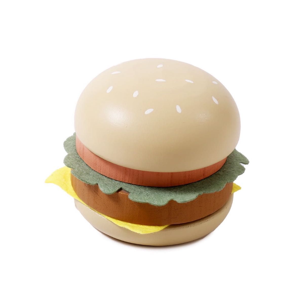 3COINS スリーコインズ　ハンバーガー　おままごと　マザーガーデン　木製　木のおもちゃ　お店屋さんごっこ　ベビー　キッズ　韓国