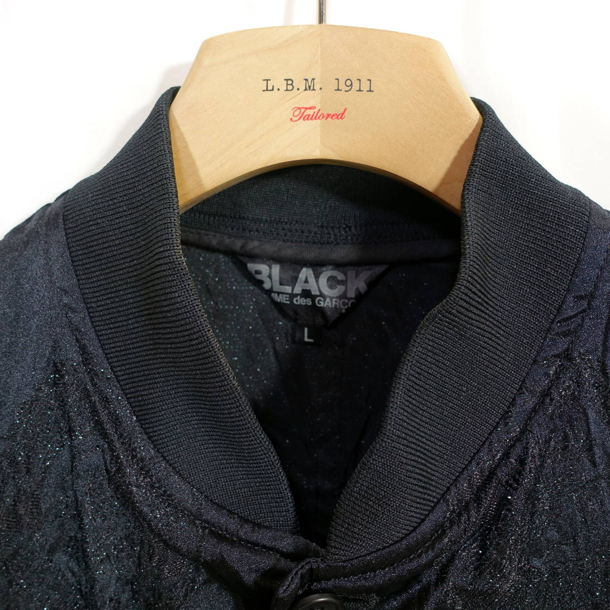 美品】ブラックコムデギャルソン 春夏 龍刺繍後染めロングコート Black
