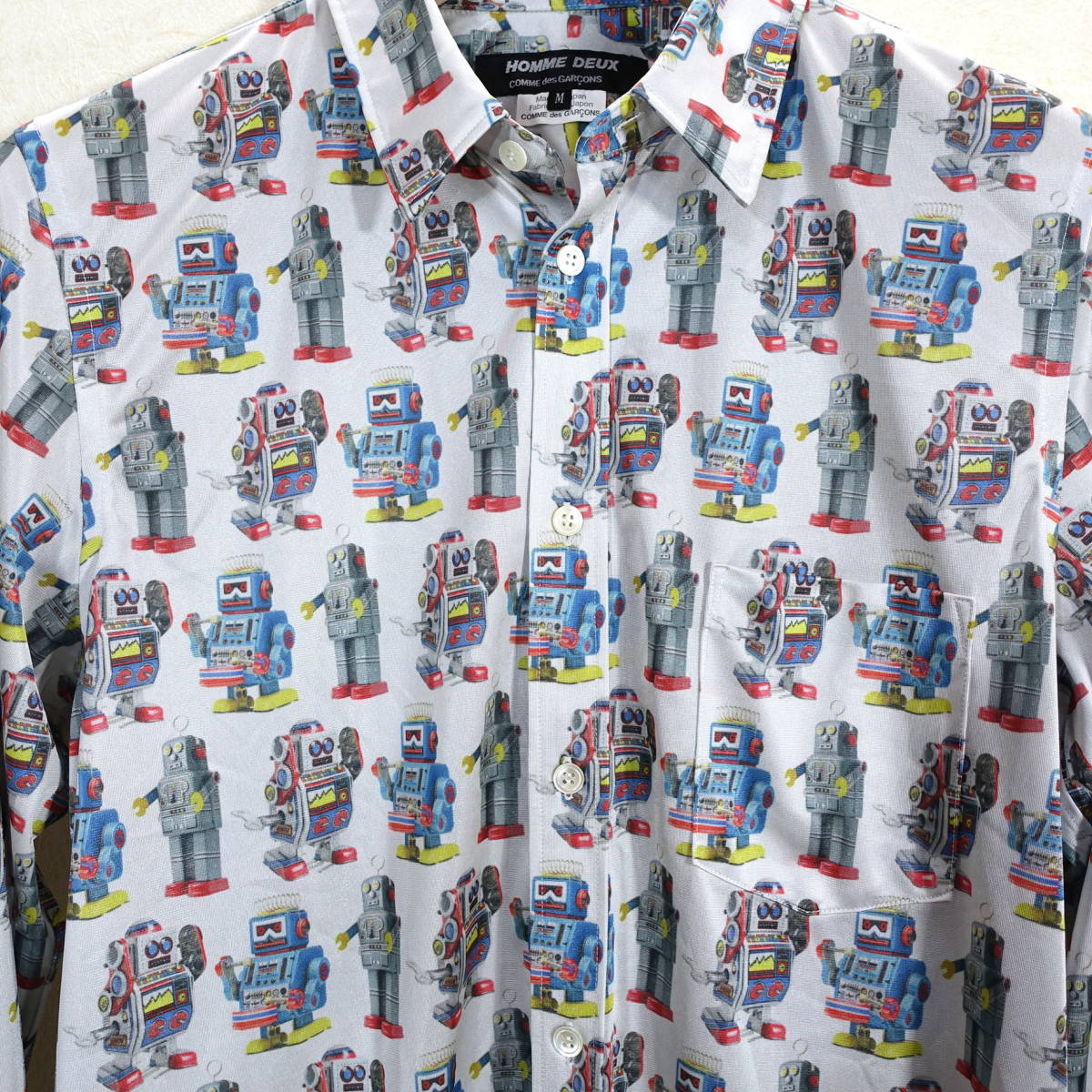 コムデギャルソンオムドゥ ロボット柄シャツ COMME des GARCONS | www