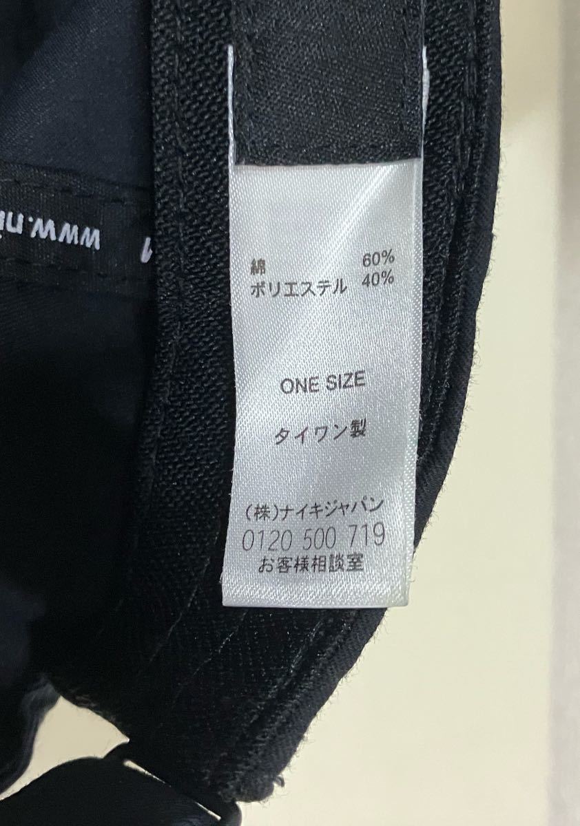 90’s 00’s NIKE GOLF ナイキ ゴルフ キャップ 帽子 ブラック ONE SIZE_画像9