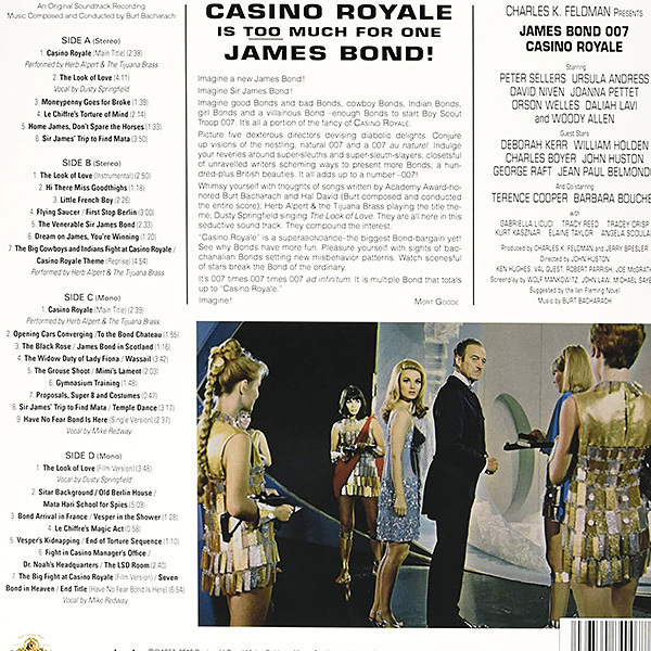 **[ 007 Casino *ro wire ru]**< the first times limitation / complete sale rare *2 sheets set (29 bending ) >* bar to*baka rack *li master & film CASINO ROYALE