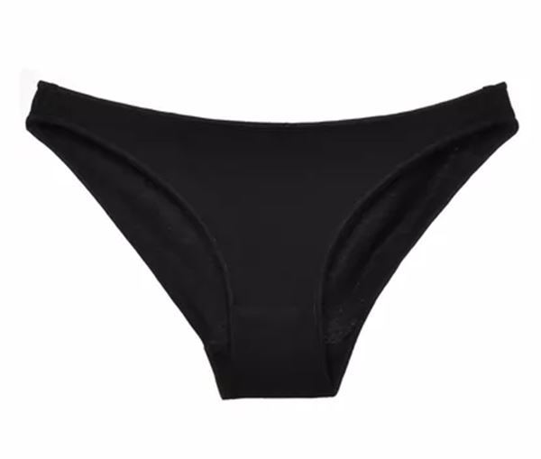 送料無料 定番 ビキニ パンティ 黒 Mサイズ 股上浅めローライズフルバックショーツ Japanese girl lingerie panties_画像5