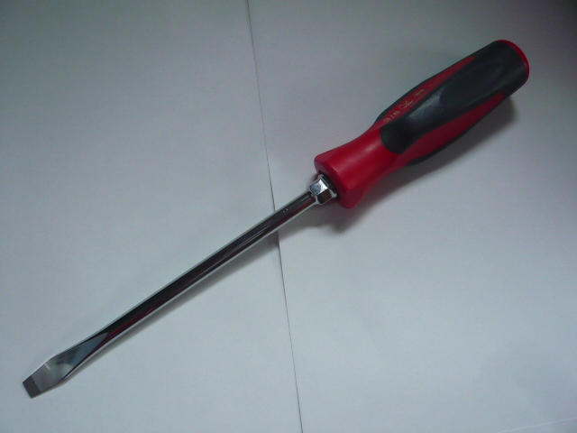 *Snap-on* Snap-on *SHD8*3/8* long Driver * minus screwdriver * soft grip * red / gray * total length 338mm* bolster attaching 