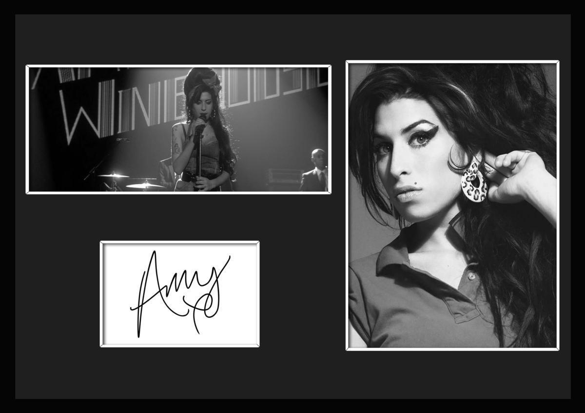 10 вид!Amy Winehouse/ Amy * вино house / автограф принт & сертификат имеется рама /BW/ монохромный / дисплей (10-3W)