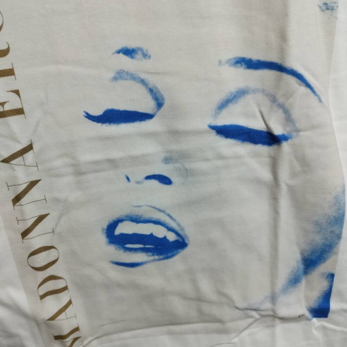 90's マドンナ MADONNA BIGプリントTシャツ 『エロティカ(Erotica)』【Lサイズ】送料無料 検)水着 SEXY ヌード 美女