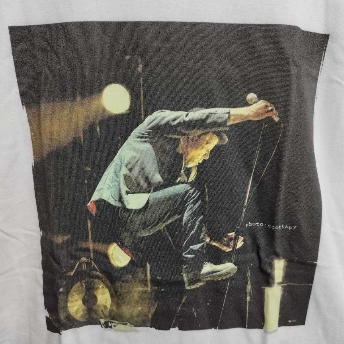 トムウェイツ（Tom Waits) ビッグプリントバンドTシャツ【Lサイズ】p★送料無料/新品 80'sバンドT ロックT rock_画像2