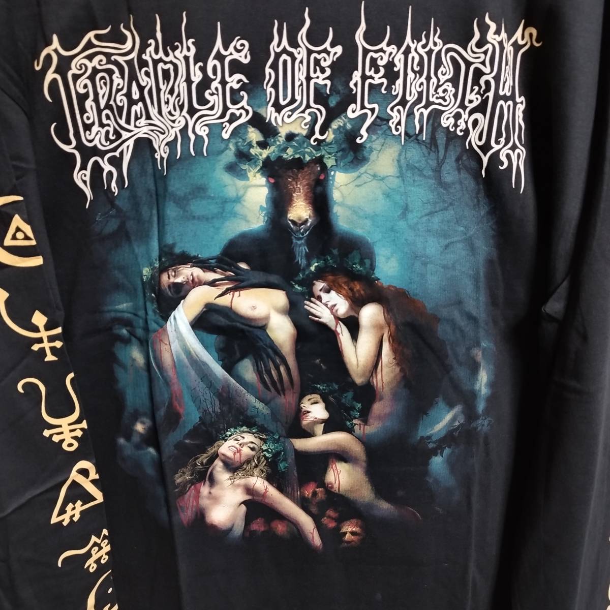 人気柄★クレイドルオブフィルス CRADLE of FILTH　ロンＴ　長袖シャツ 『Hammer of the Witches』【XL】送料無料 バックプリント有 バンド