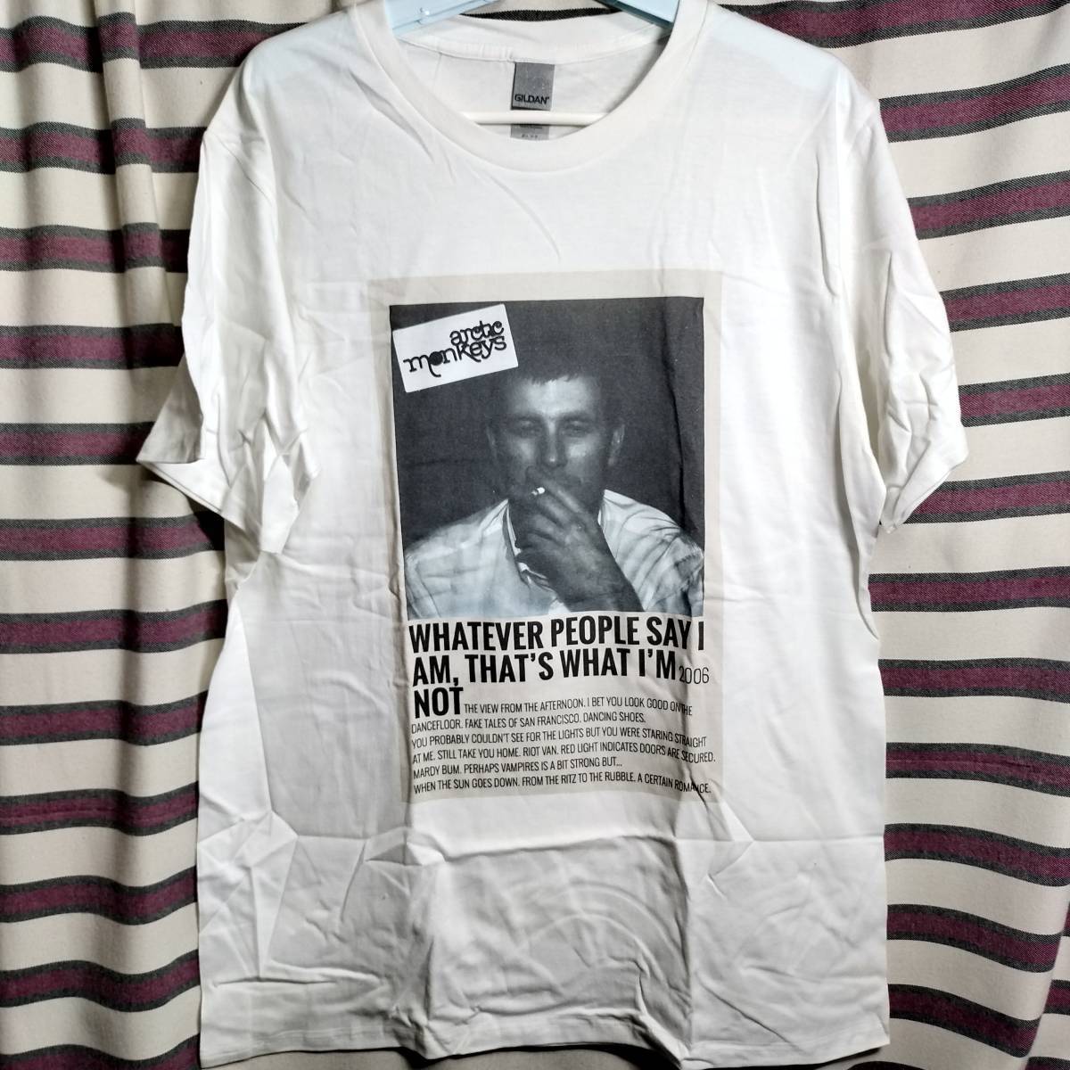 Arctic Monkey z(Arctic Monkeys[L размер ] частота футболка новый товар / бесплатная доставка * OASIS BLUR RADIOHEAD NIRVANA