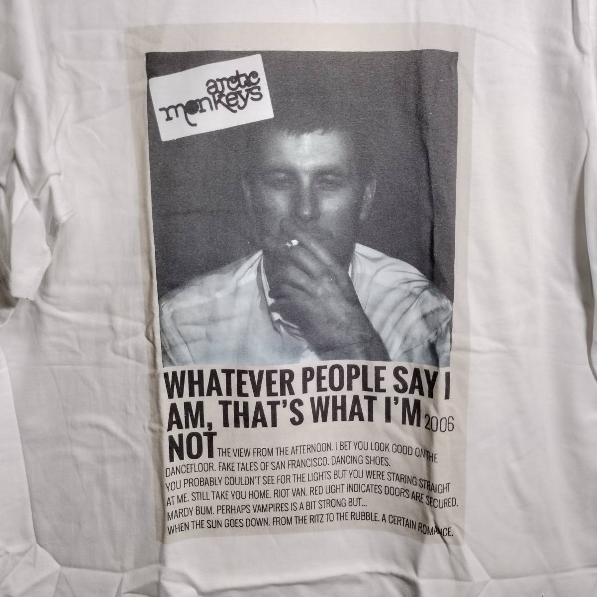  Arctic Monkey z(Arctic Monkeys[L размер ] частота футболка новый товар / бесплатная доставка * OASIS BLUR RADIOHEAD NIRVANA