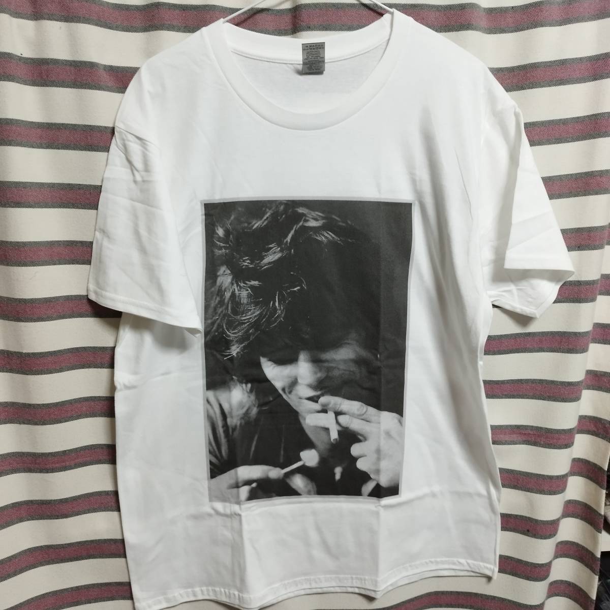 Keith Richards キースリチャーズ BIGプリント バンドTシャツ【Lサイズ】送料無料/新品 ローリングストーンズ Rolling Stone