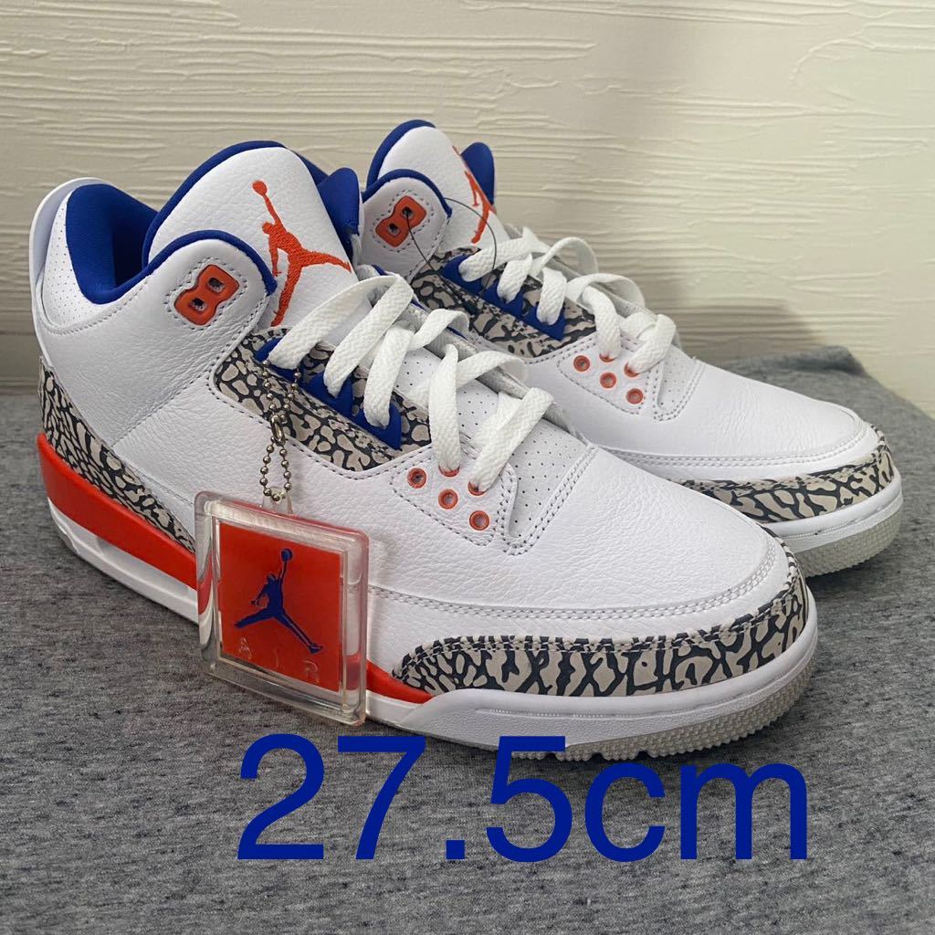 27.5cm 新品 NIKE AIR JORDAN 3 RETRO Knicks エア ジョーダン