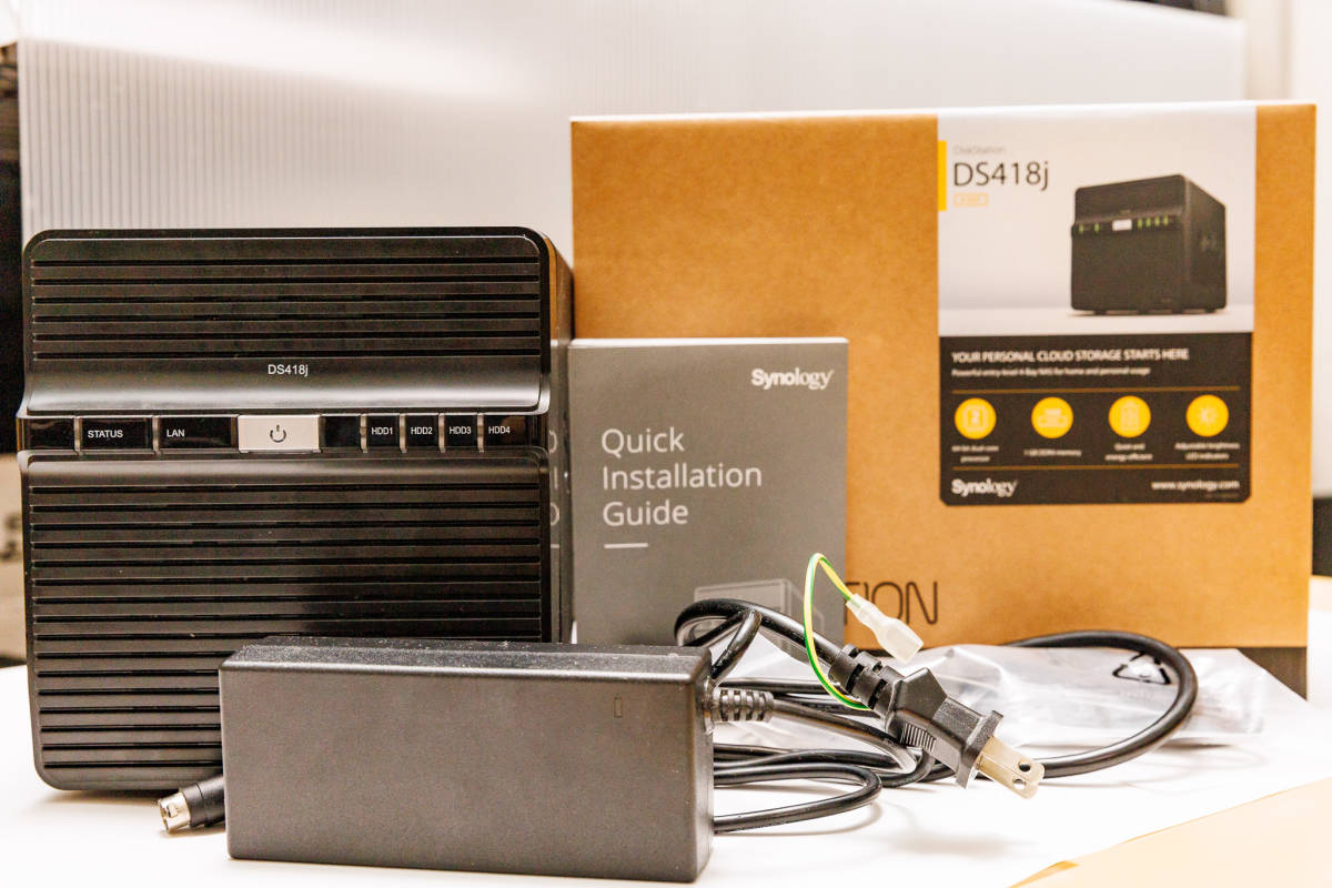シリアルシール付 Synology NAS DISKSTATION DS418j HDD4台付き - 通販