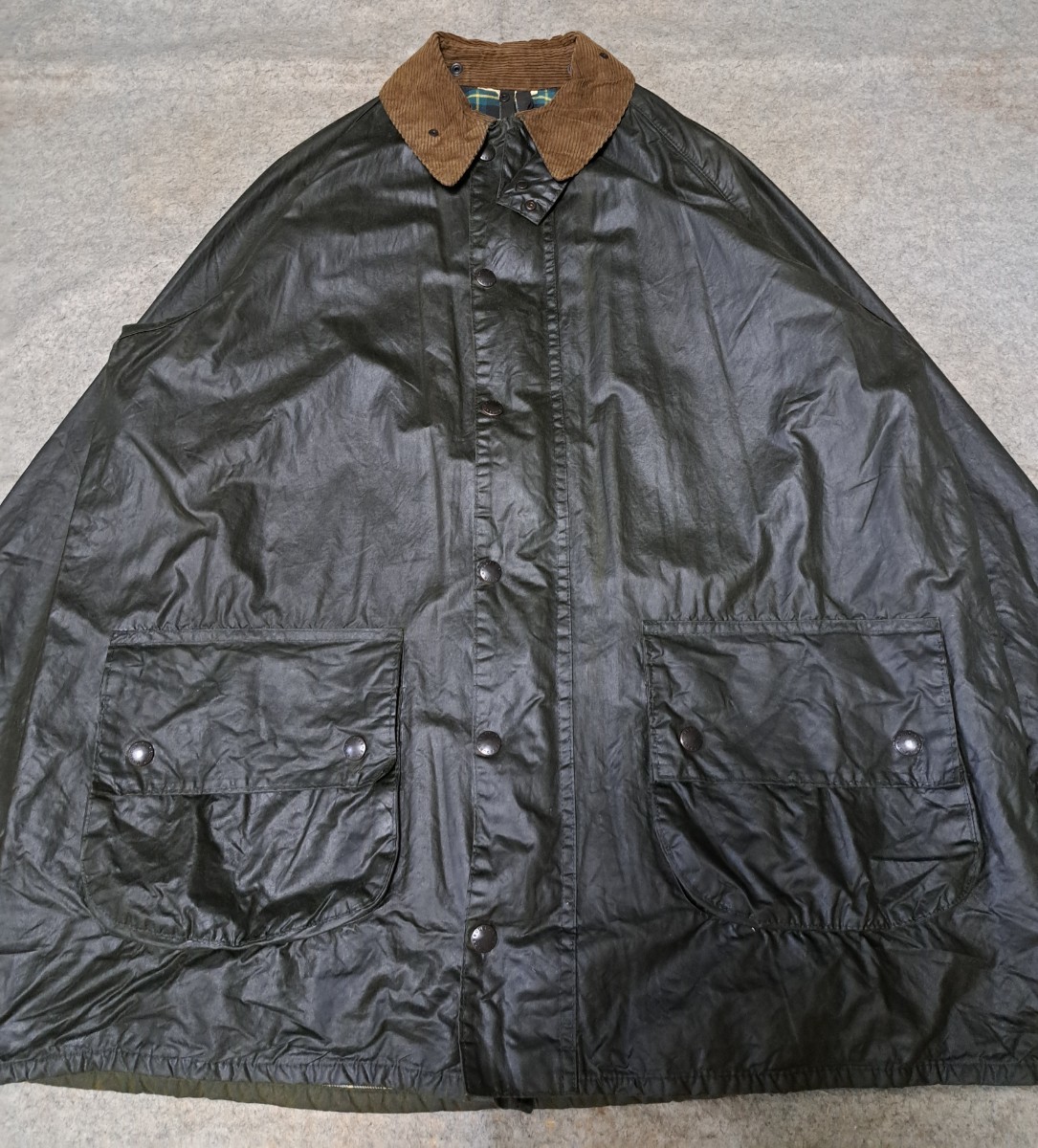 80s YKK棒ZIP ミント 44 バブアー ゲームフェア セージ 90s Barbour