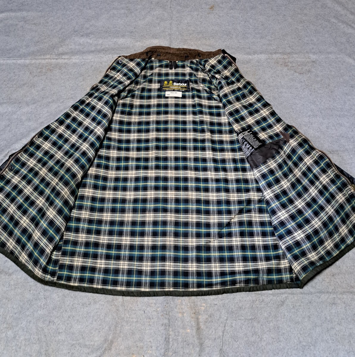 80s YKK棒ZIP ミント 44 バブアー ゲームフェア セージ 90s Barbour