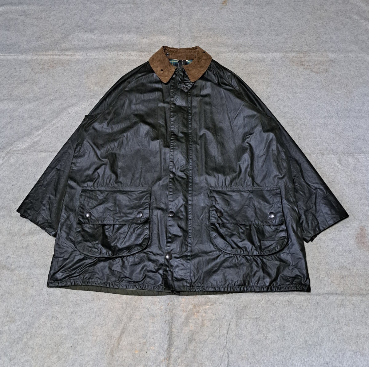 80s YKK棒ZIP ミント 44 バブアー ゲームフェア セージ 90s Barbour