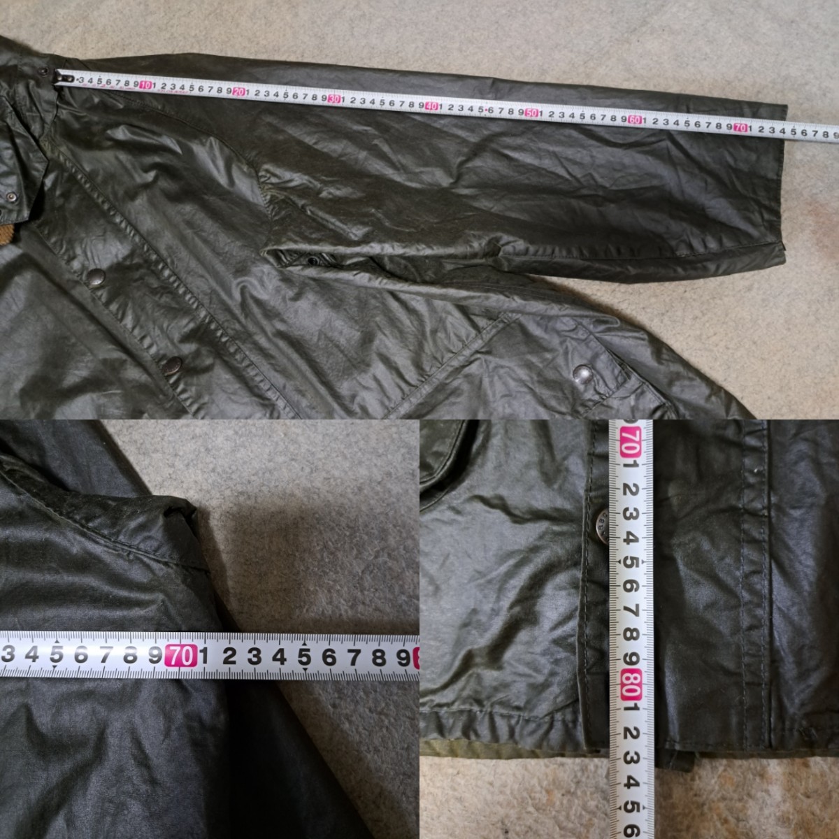 80s YKK棒ZIP ミント 44 バブアー ゲームフェア セージ 90s Barbour