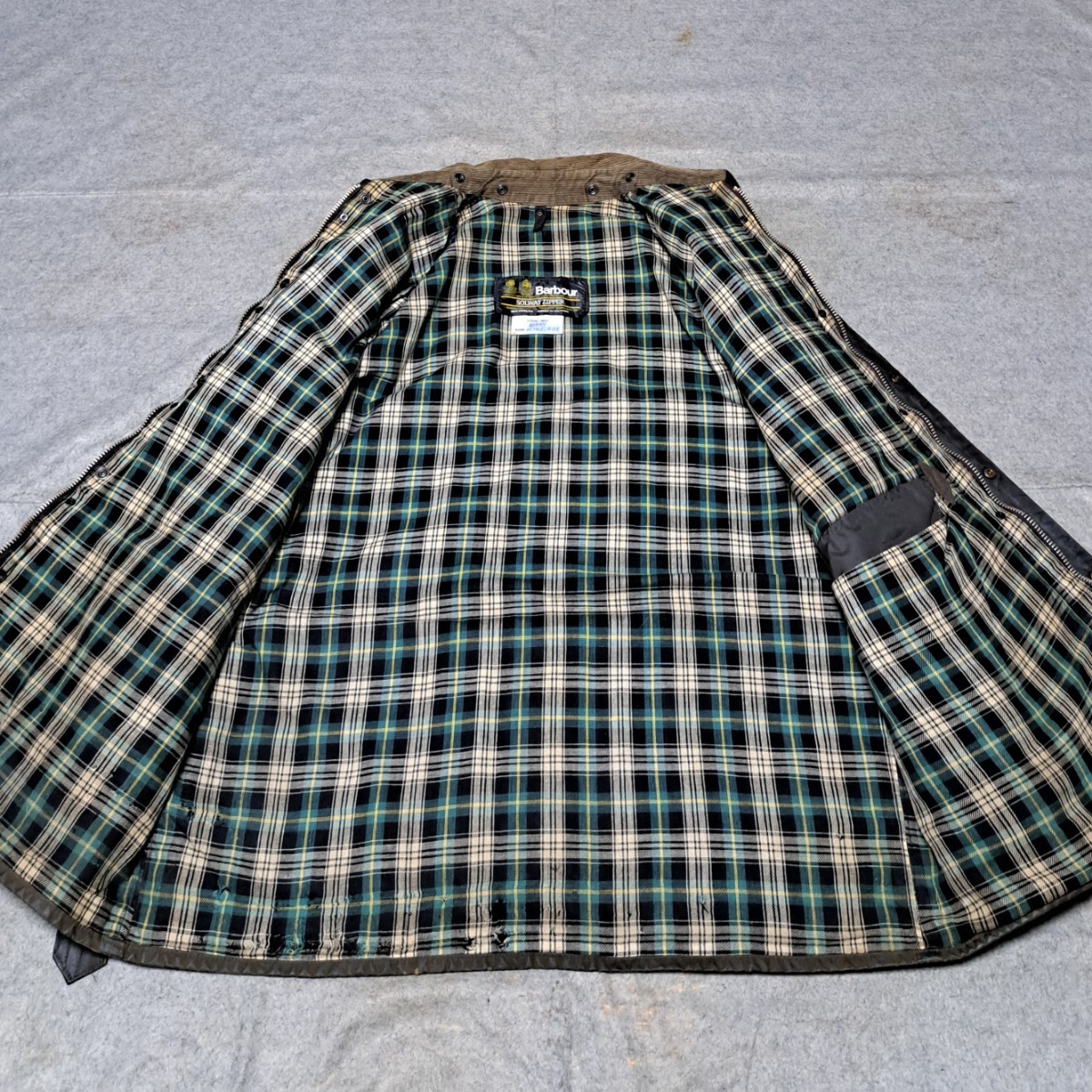 希少 YKK棒ジップ 80s 46 バブアー ソルウェイジッパー Barbour Solway