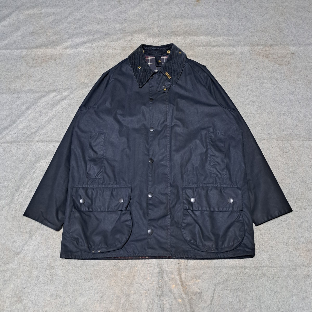 90s ほぼ新品　 希少 　42　ネイビー　 バブアー 　ビューフォート90s barbour beaufort　　 ビデイル　bedale ヴィンテージ　80s