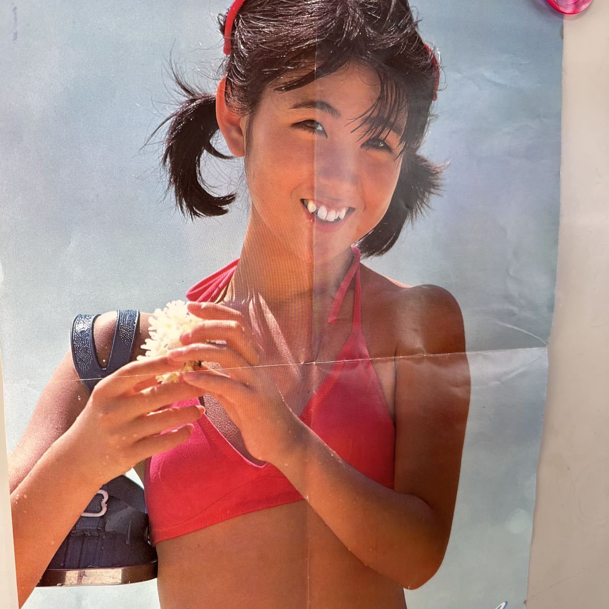 (37) that time thing * Ito Tsukasa! swimsuit poster * Showa era idol * both sides poster * approximately 52cmx73cm* folding .... send *
