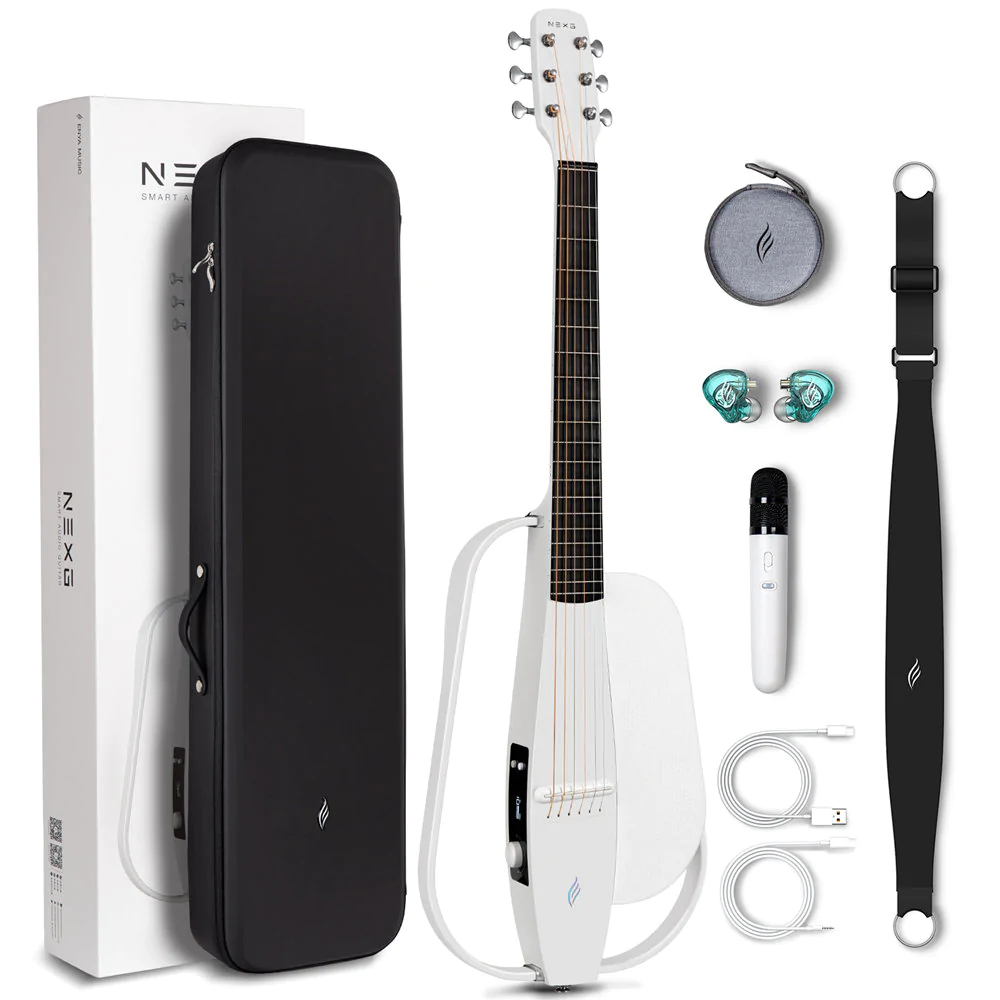 Enya Guitars NEXG WHT スマート・オーディオ・ギター サイレント