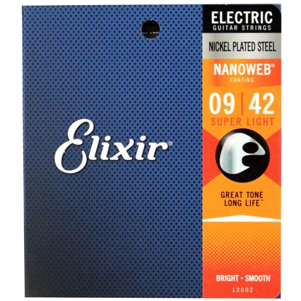 エリクサー ELIXIR 12002 NANOWEB Super Light 09-42 エレキギター弦