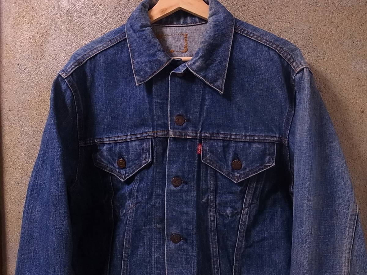 70505-0217 ビッグE デニム ジャケット 42~44相当 4th-