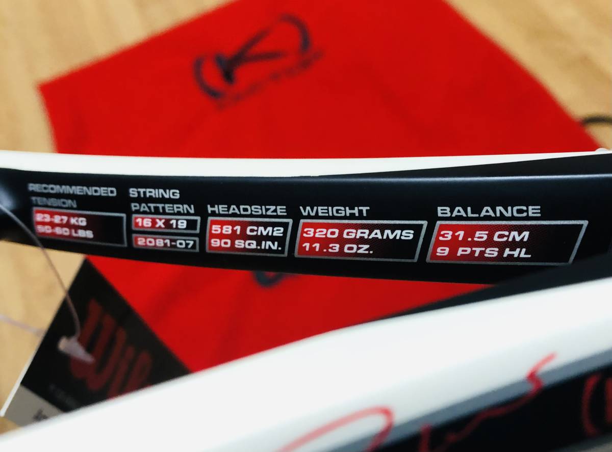 送料無料 未使用 Wilson k Six One Tour 90 ウィルソン ケイ 送料無料 未使用 Wilson k Six One Tour 90 ウィルソン ケイ