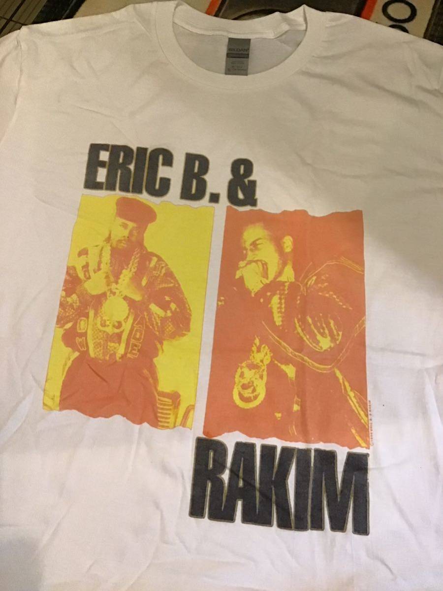 新品XL/送料230円/同梱2枚可/ギルダン5.3oz / eric b. & rakimエリックB & ラキム /Tシャツ ホワイト_画像1