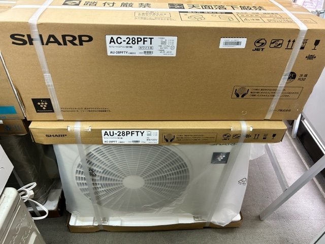 大人気新作 SHARP エアコン AC-28PFT 10畳用 2022年製 家電 F546