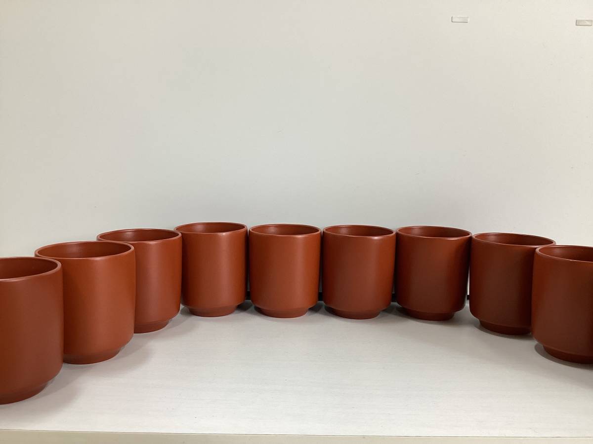常滑焼 茶器セット 急須 ゆのみ 朱泥 在銘 深むし用 C242 5