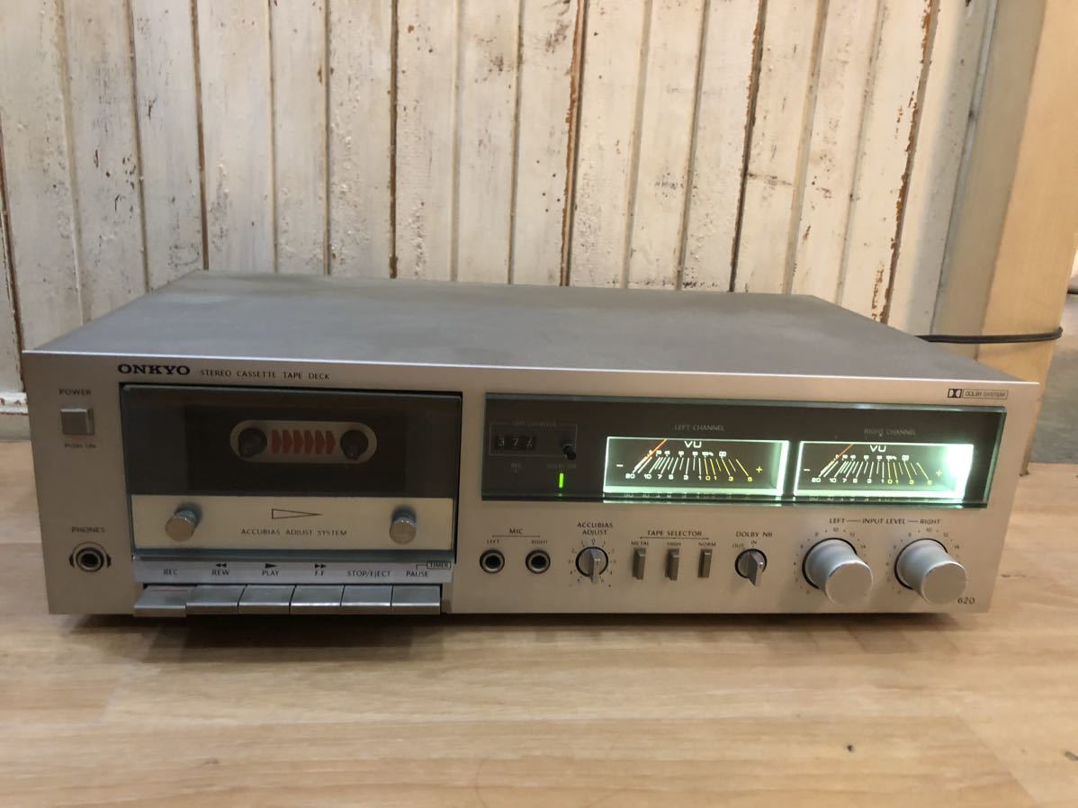 ONKYO TA-620 STREO CASSETTE TAPE DECK オンキョー ステレオ カセットデッキ_画像1