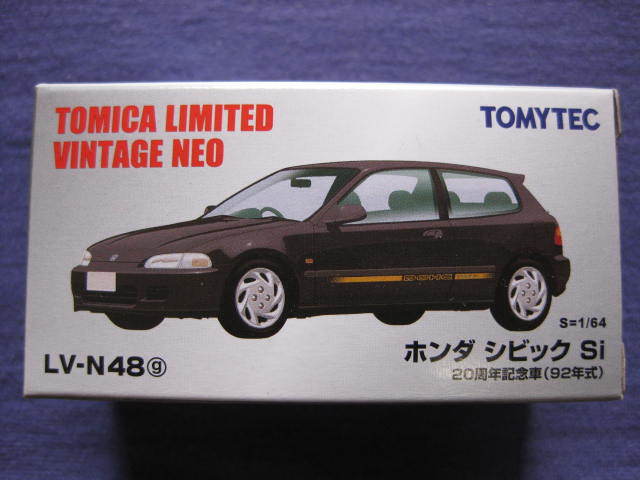 1/64 TOMYTEC トミーテック トミカリミテッドヴィンテージ neo LV-N48g ホンダ シビックSi 20周年記念車 (92年式)_画像1